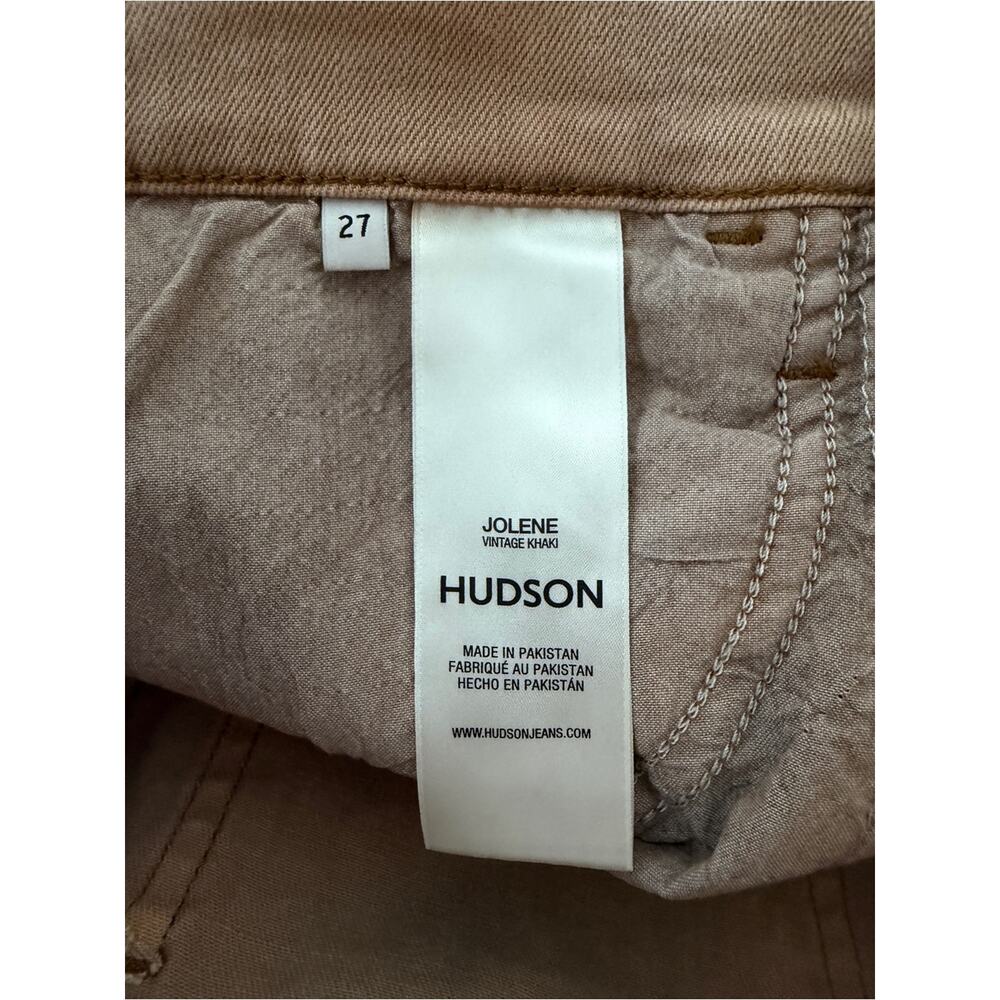 Hudson Jolene Wide Leg High Rise Jeans Tan Brown Womens NEW - Size 27 - Picture 10 of 11